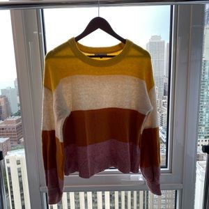 Madewell multi-color block sweater XS